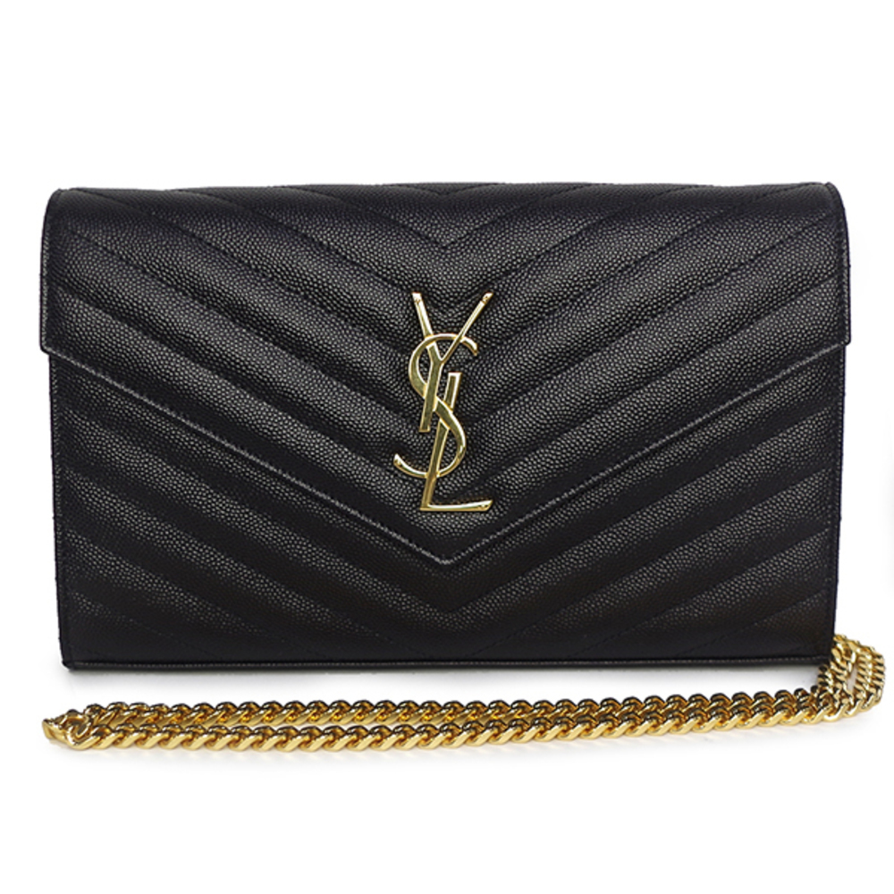 Saint Laurent Chain Wallet Black
